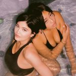 Kylie Jenner in a Bra and Jordyn Woods in the Hot Tub