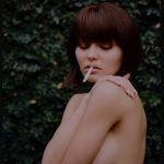 Lily Rose Depp Topless Smoking