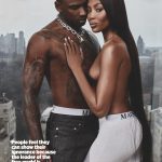 Naomi Campbell topless showing tits in GQ