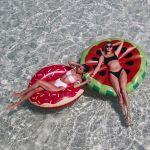 Olivia Culpo and Devin Flaoting in bikinis