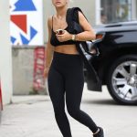 Rita Ora Tight leggings and sports bra