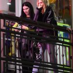 Stella Maxwell in blue jeans out for dinner with a new lesbian