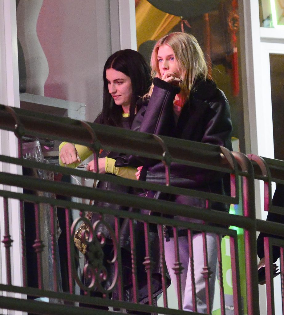 Stella Maxwell  and her new lesbian out for dinner