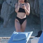 Ameilia Hamlin Black Bikini in Cabo