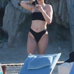 Ameilia Hamlin Black Bikini on Vacation