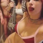 Bella Thorne Big Tits Dyke it Down for Snapchat in a bikini