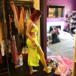 Bella Thorne Tight Yellow Stripper Outfit