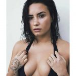 Demi Lovato Big Tits Covering her Nipples on Instagram