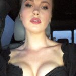 Ireland Baldwin Big Tits in a Black Dress on Snapchat