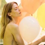 Jamie King Topless Holding Balloons