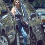 Jennifer Aniston Hard Nipples In Grey Shirt