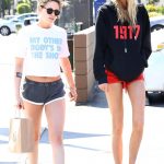 Kristen Stewart and Girlfriend Stella Maxwell out in Short shorts