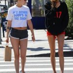 Kristen Stewart and Girlfriend Stella Maxwell out in Short shorts