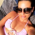 Lea Michele Pink Bikini