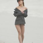 Lily Rose Depp Black Panty Flash and Cleavage in a Photoshoot