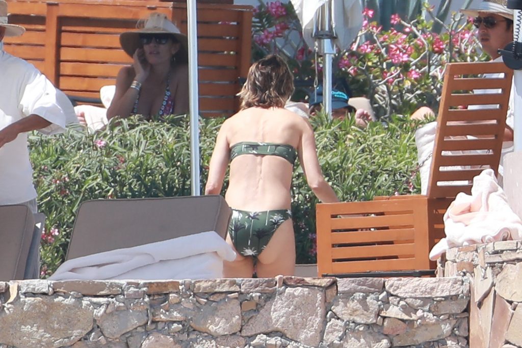 Lisa Rinna Green Bikini in Cabo 