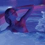 Sandra Kubicka Naked in a Hot Tub Showing Nipples