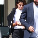 Selena Gomez Short Shorts White Shirt