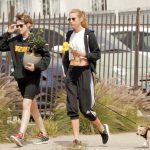 Stella Maxwell and Kristen Sewart LEsiban with Their Chihuahua