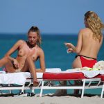 Toni Garrn Topless in Miami