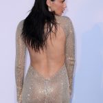 Adriana Lima Ass and Tits See Through Gold Dress