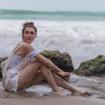 Alyson Stoner White Shirt on the Beach