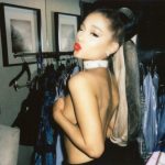 Ariana Grande Topless Covering her Nipples