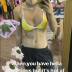 Bella Thorne Slutty Tits Out in a Yellow Bikini