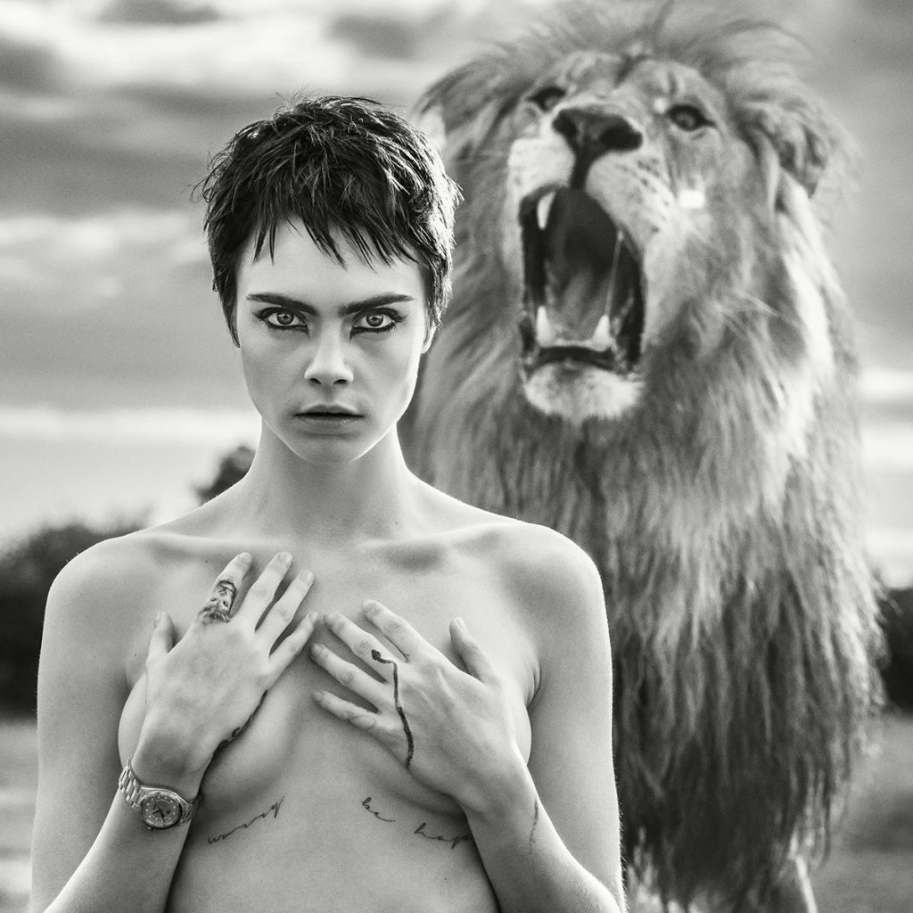 Cara Delevingne Topless Animal Abuse for Tag Heuer