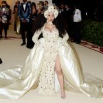 Cardi B Big Pregnant Tits in a White Gown at the MET