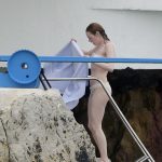 Emma Stone White Bikini