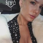 Halsey Tits in a See Through Bra