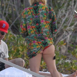 Jessica Simpson Massive Tits in Red Bikini