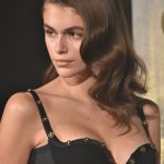 Kaia Gerber Black Dress at Chanel