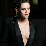 Kristen Stewart LEsbian TIts in a Low Cut Blazer