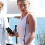Amber Heard White Dress Hard Nipples