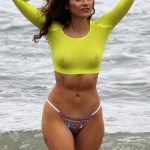 Blanca Blanco Nipples Wet See through yellow shirt