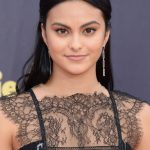 Camilla Mendes Tits See Through Lace Dress