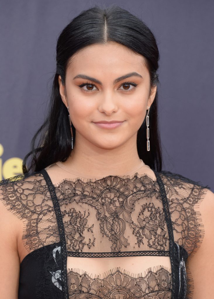 Camila Mendes Tits See Through Lace Dress