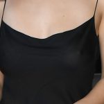 Charli XCX Nipples See Through Black Dress