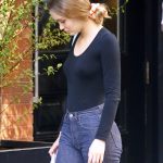 Lily Rose Depp Hard Nipples Black Shirt