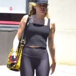 Miley Cyrus Fitness Erotica Black Leggings and Bra