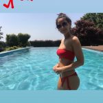 Olivia Munn Hard Nipples red Bikini