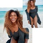 Serena Williams Black Bikini Harpers 2