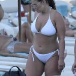 Ashley Graham Big Fat Ass in a White Bikini