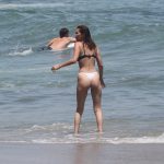 Bella Hadid Tits and Ass in White Thong Bikini