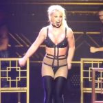 Britney Spears Nip Slip in Bra and Panties on Stage