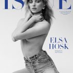 Elsa Hosk Posing Topless for Fashion