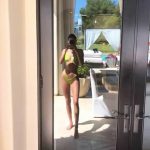 Kendall Jenner Pussy Dance in a Yellow Bikini