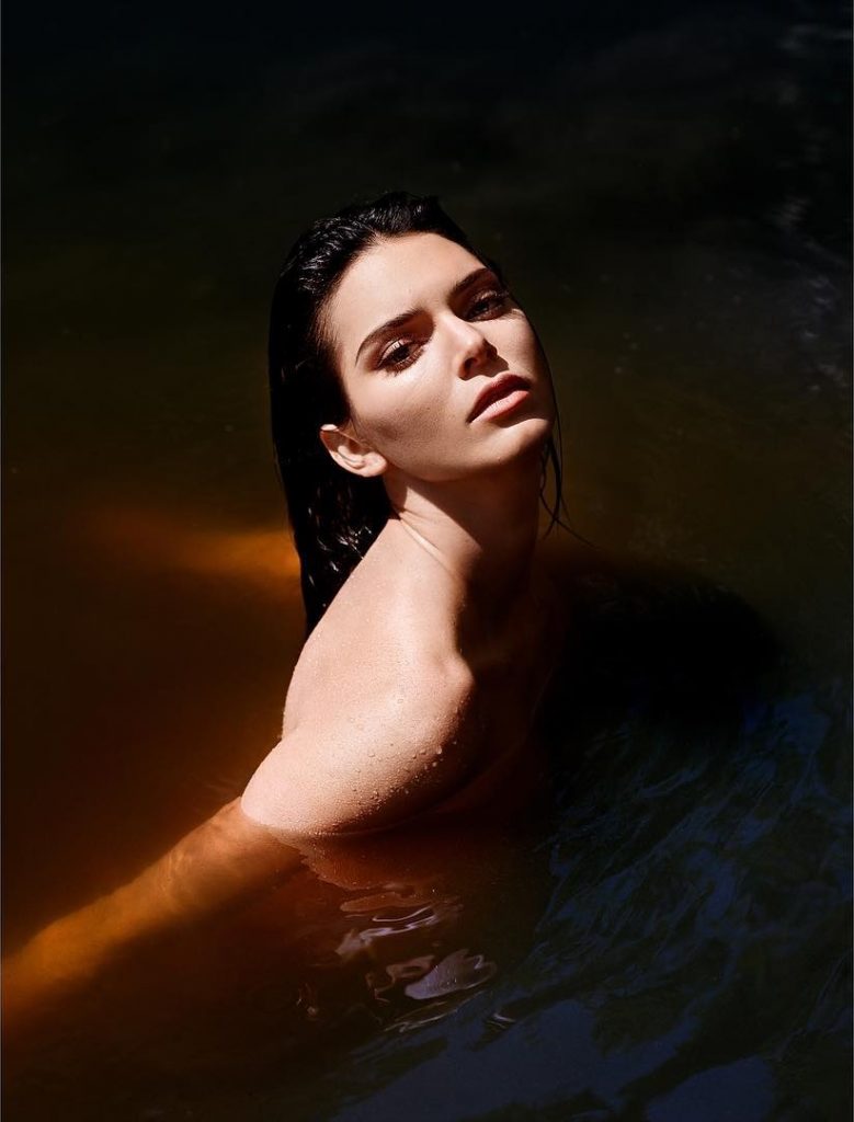 Kendall Jenner Topless Water for Love Magazine